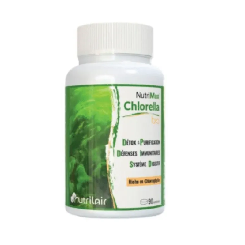 Nutrimax Chlorella Bio 90 Comprimes –  | Parasativa Maroc