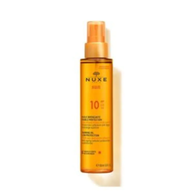 Nuxe Sun Huile solaire Bronzage Spf10 150ml –  | Parasativa Maroc