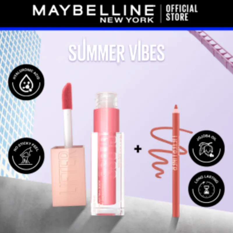Maybelline Lifter Gloss 004 Silk 5.4ml + Lift Liner 004 Out Of Line Pack –  | Parasativa Maroc