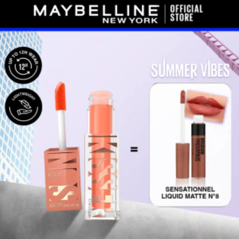 Maybelline Sunkisser 02 Uptown Glow 4.7ml + Sensational Liquid N08 Pack –  | Parasativa Maroc