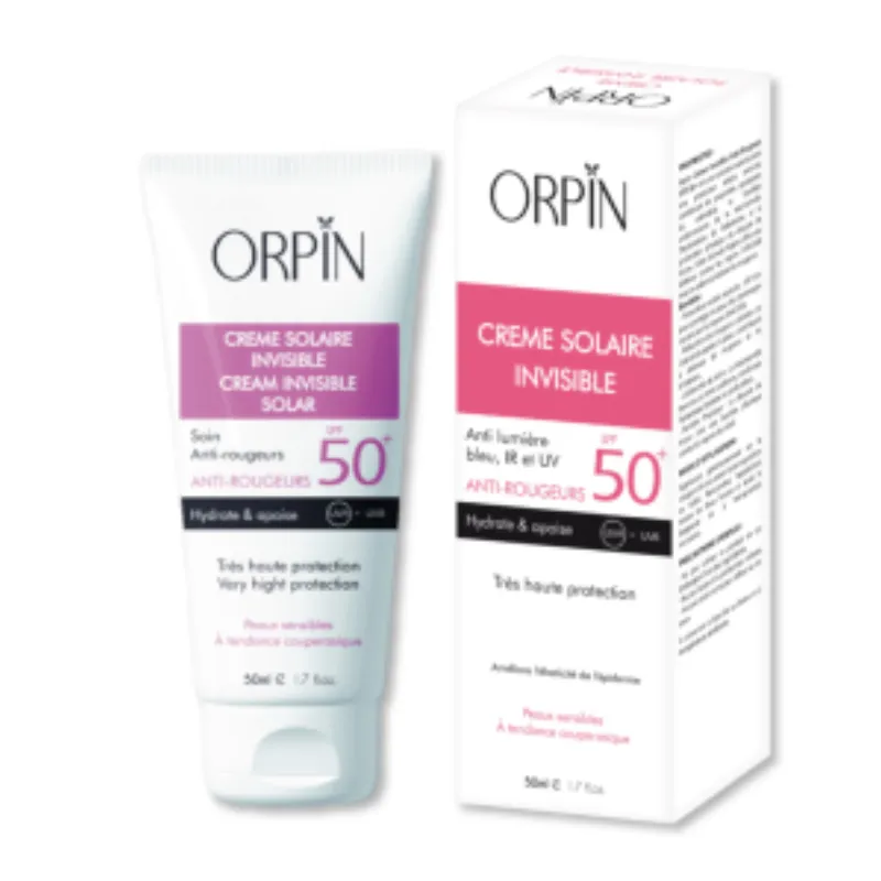 Orpin Ecran Solaire Invisible Anti-Rougeurs spf50+ 50ml –  | Parasativa Maroc