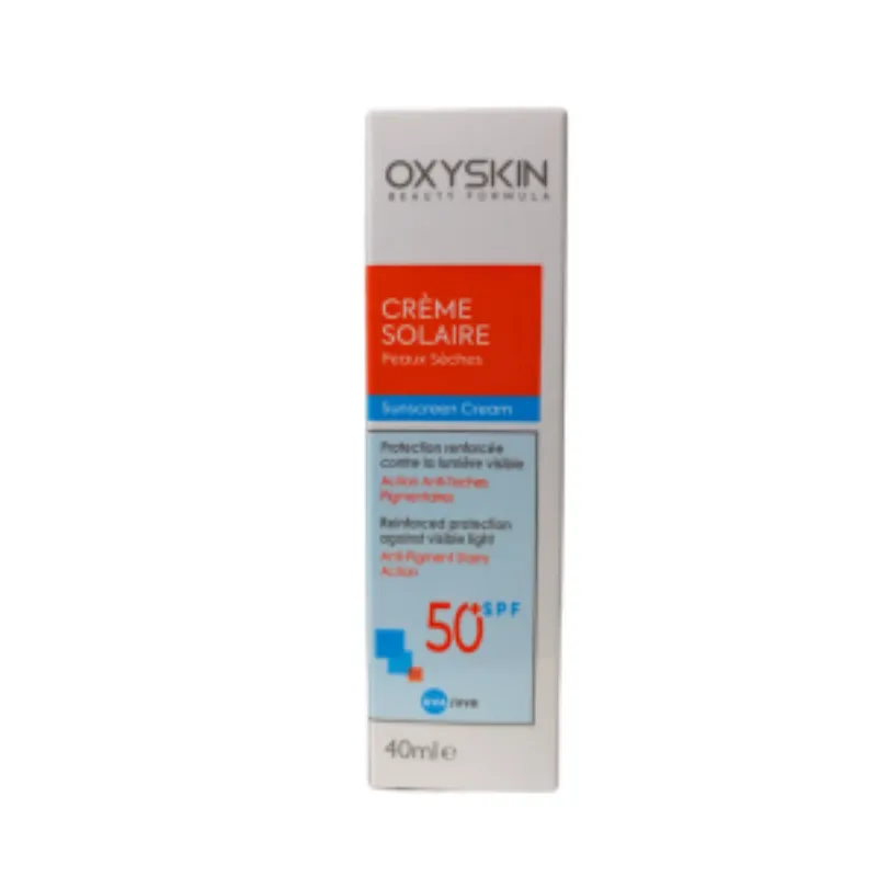 Oxyskin Ecran solaire Peaux Seches spf50+ 40ml –  | Parasativa Maroc