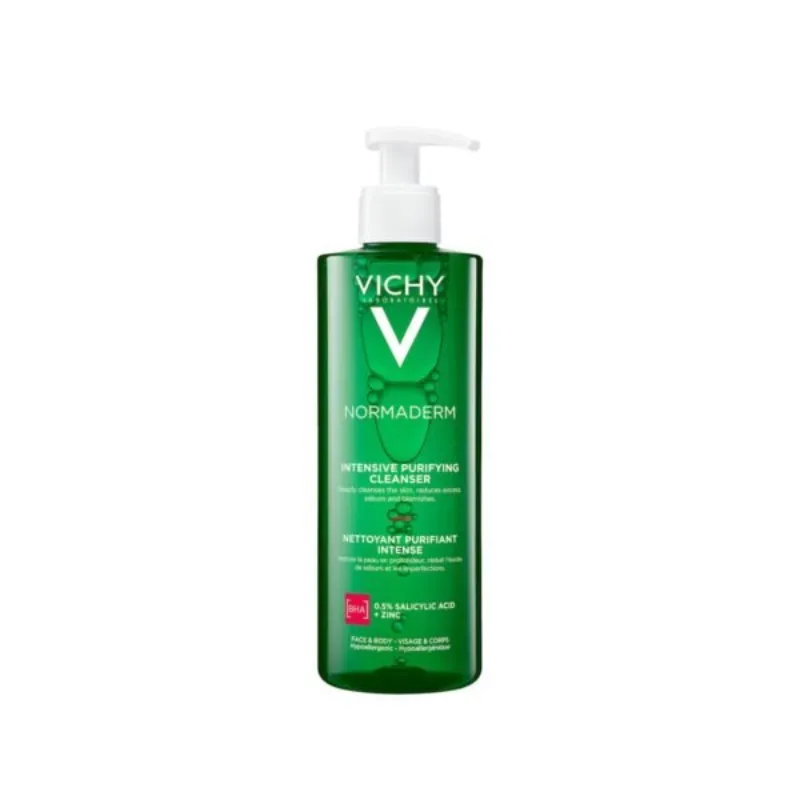 Vichy Normaderm Phytosolution Gel Purifiant Intense Peau Grasse Acnéique | 400ml –  | Parasativa Maroc