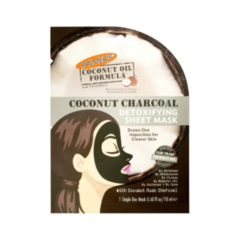 Palmer’s Masque Hydratant Coconut Oil & Charbon 20ml*6 –  | Parasativa Maroc