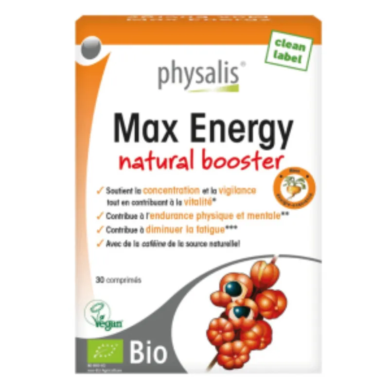 Physalis Max Energy 30 Comprimes –  | Parasativa Maroc