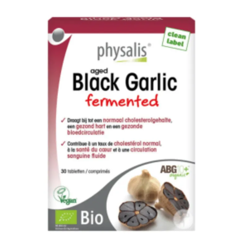Physalis Black Garlic Fermented 30 Comprimes –  | Parasativa Maroc