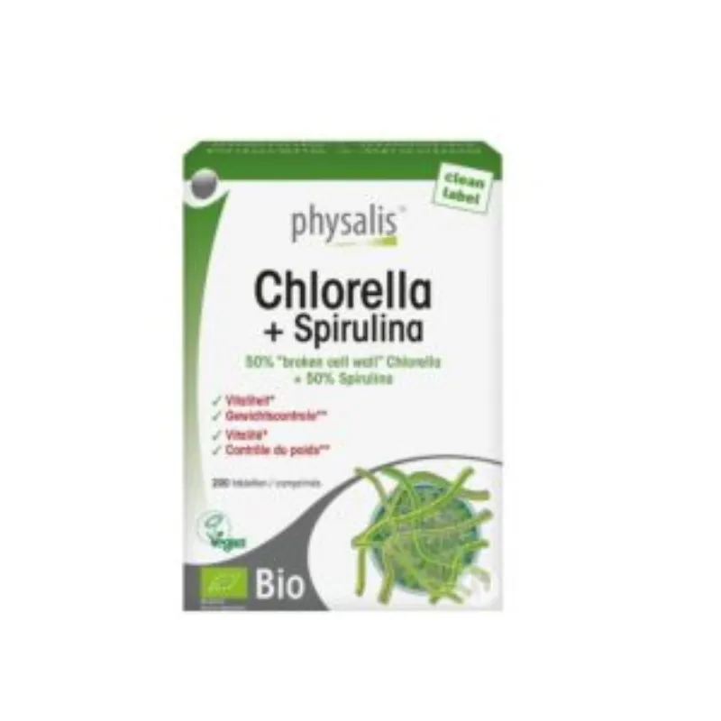 Physalis Chlorella + Spirulina 200 Comprimes –  | Parasativa Maroc