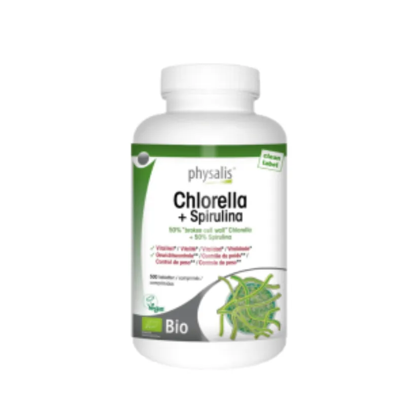 Physalis Chlorella + Spirulina 500 Comprimes –  | Parasativa Maroc