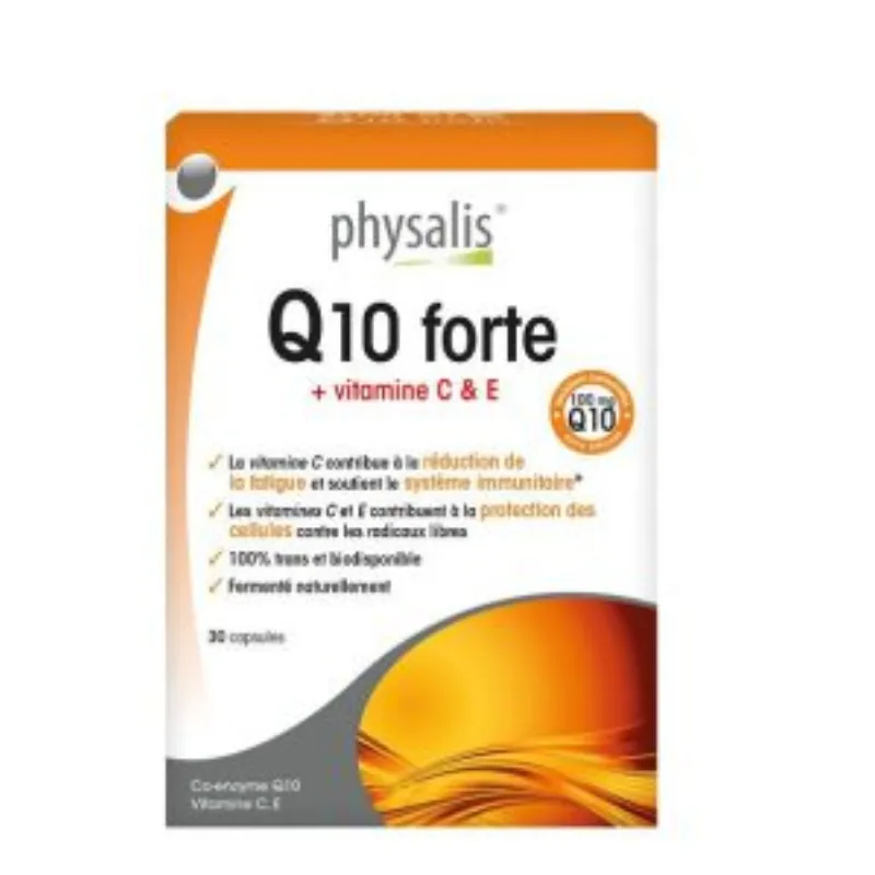 PHYSALIS Q10 Forte +Vitamine C & E 30 Gélules –  | Parasativa Maroc