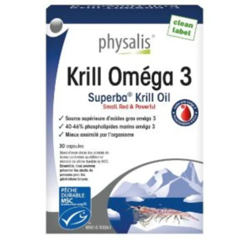 Physalis Krill Omega 3 30 Capsules –  | Parasativa Maroc