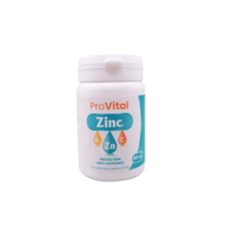Pro Vital Zinc 60 Gelules –  | Parasativa Maroc