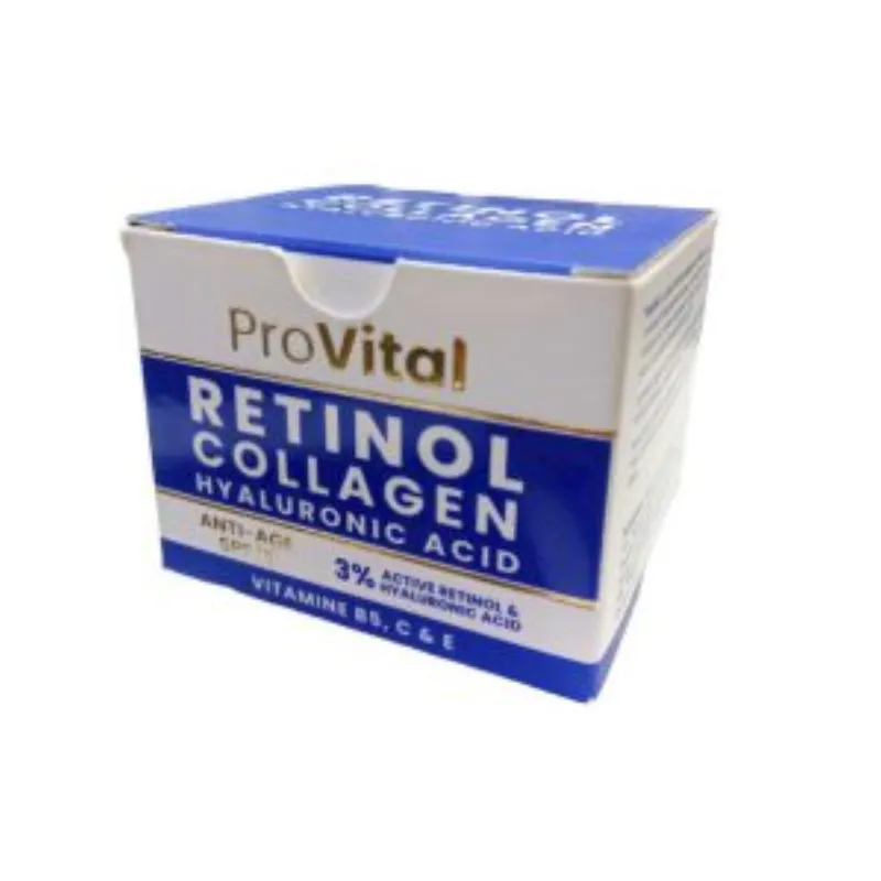 Pro Vital Creme Retinol Collagen H.A 50ml –  | Parasativa Maroc