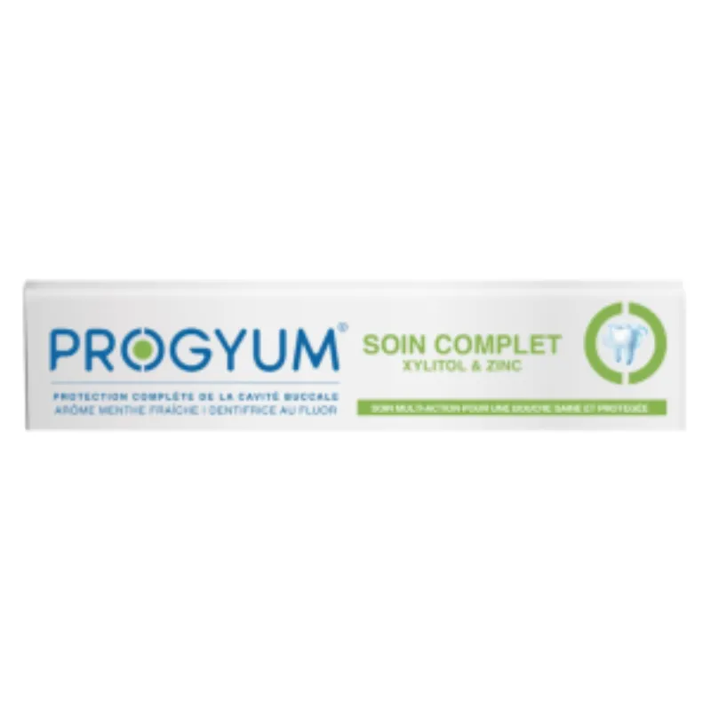 Progyum Dentifrice Soin Complet Xylitol & Zinc – 75ml –  | Parasativa Maroc