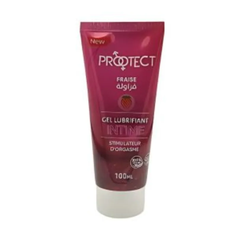 Protect gel Lubrifiant Fraise 100ml –  | Parasativa Maroc