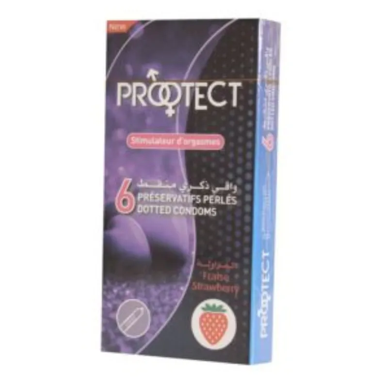 Protect Preservatifs Fraise 6 Pieces –  | Parasativa Maroc