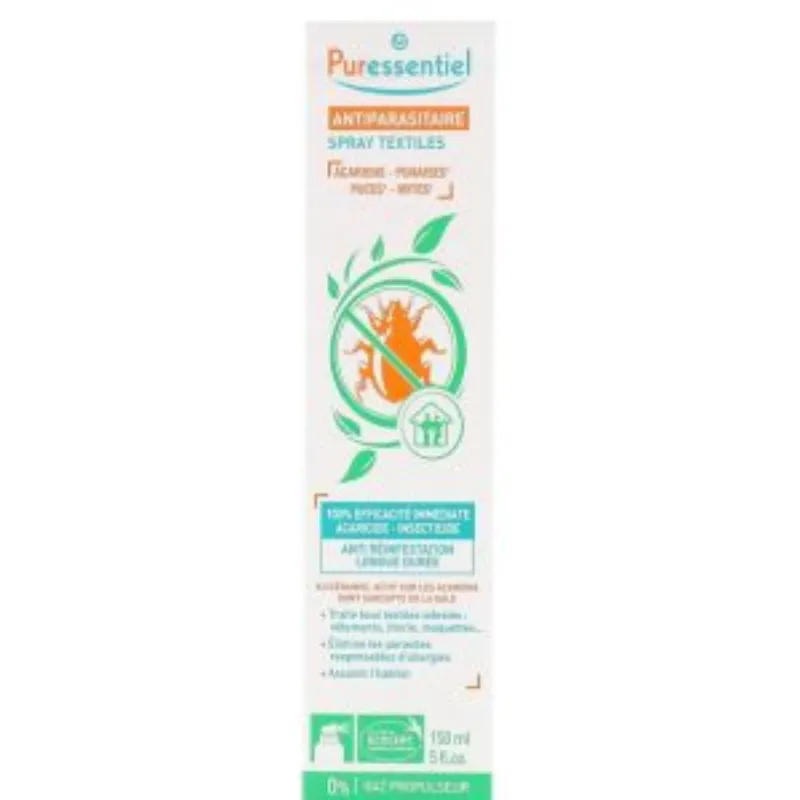 Puressentiel Assanissant Spray Textiles Antiparasitaire 150ml –  | Parasativa Maroc