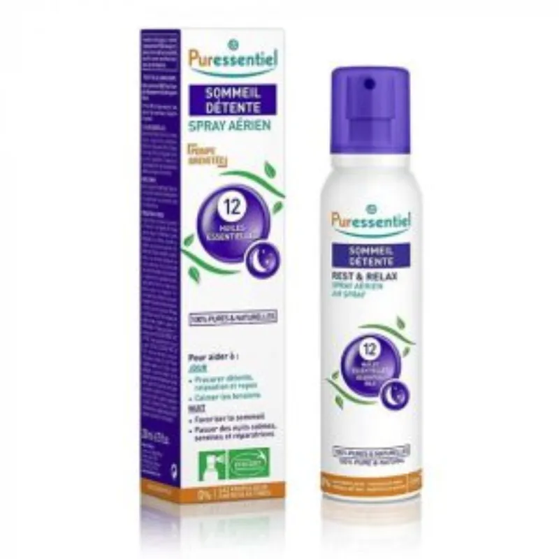 Puressentiel Sommeil detente Spray  12 Huiles Essentielles 200ml –  | Parasativa Maroc