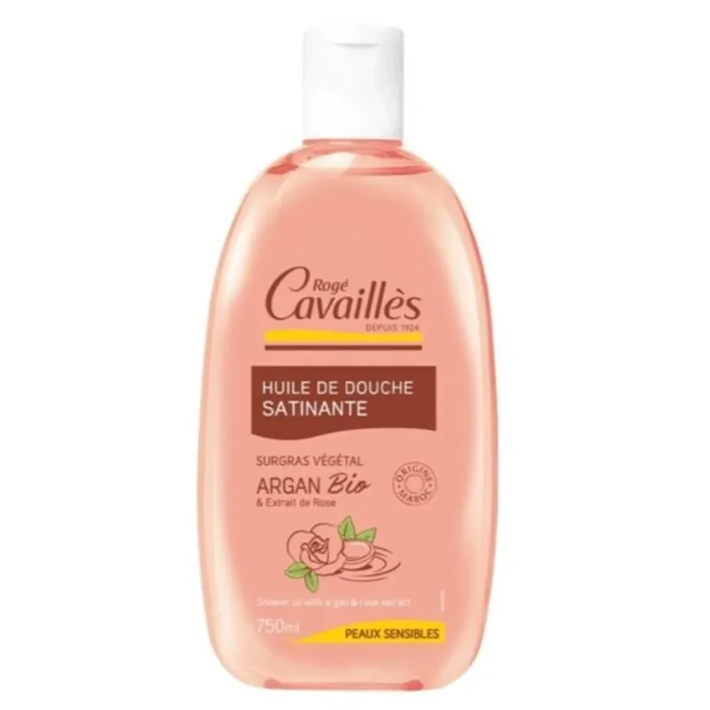 Rogé Cavaillès Huile de Douche Satinante Argan & Rose 750ml –  | Parasativa Maroc