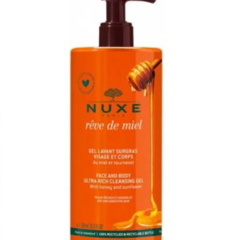 NUXE Rêve de Miel Gel Lavant Surgras Visage et Corps750 ml –  | Parasativa Maroc