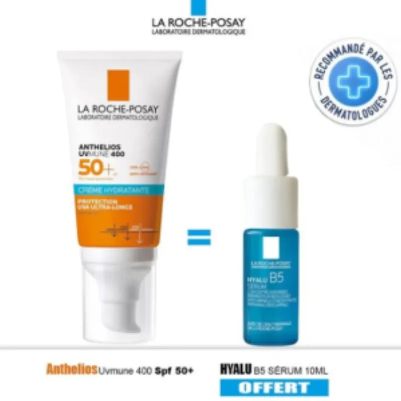La Roche Posay Anthelios Creme Fondante UVMUNE 400 50ml+ Hyalu B5 Mini Offerte –  | Parasativa Maroc