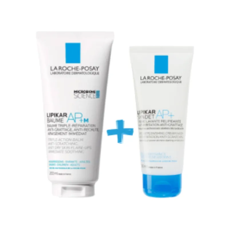 La Roche Posay Lipikar Baume AP+ M 200ml + Syndet AP+ 100ml pack –  | Parasativa Maroc