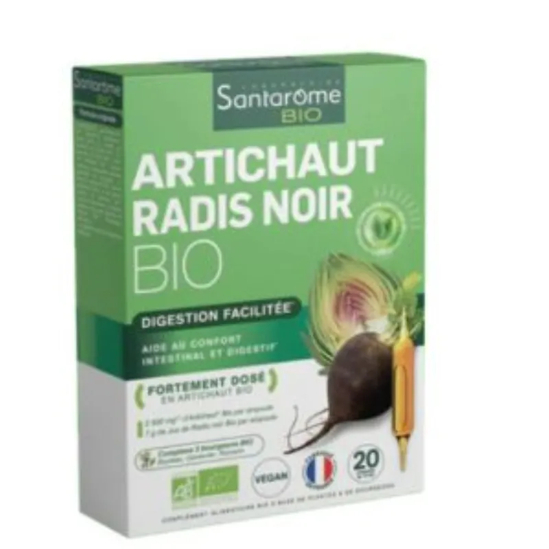 SANTAROME ARTICHAUT RADIS NOIR 20 AMPOULES –  | Parasativa Maroc