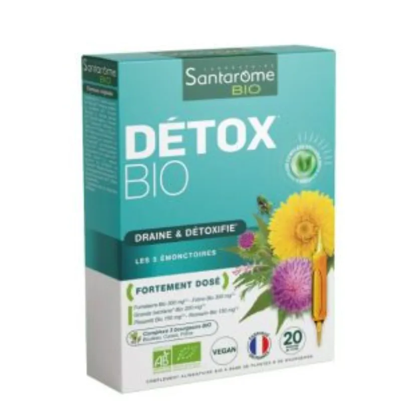 SANTAROME DETOX 20 AMPOULES –  | Parasativa Maroc