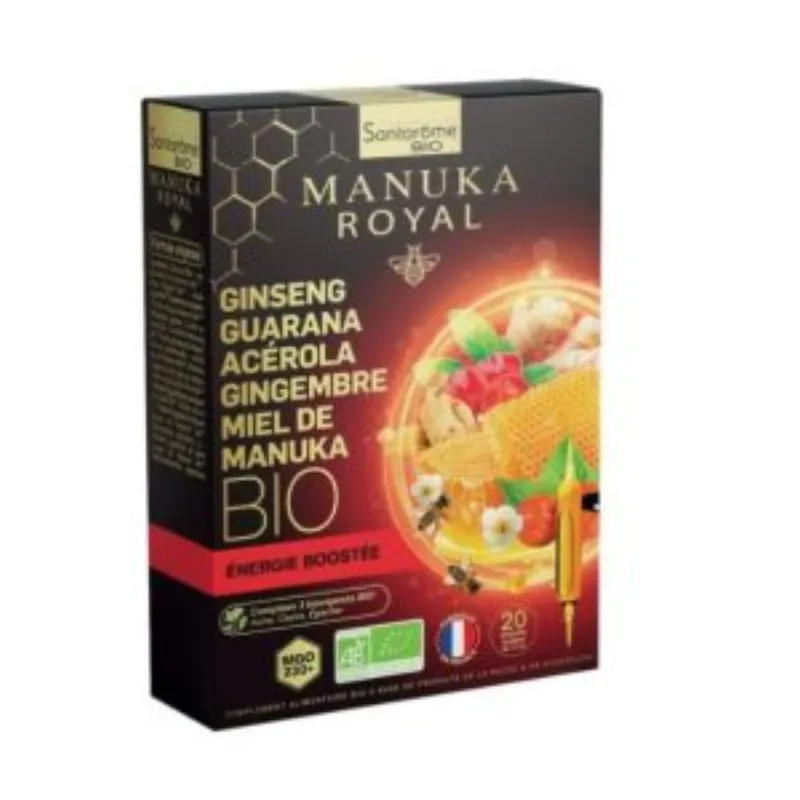 SANTAROME GINSENG GUARANA ACEROLA MANUKA 20 AMPOULES –  | Parasativa Maroc