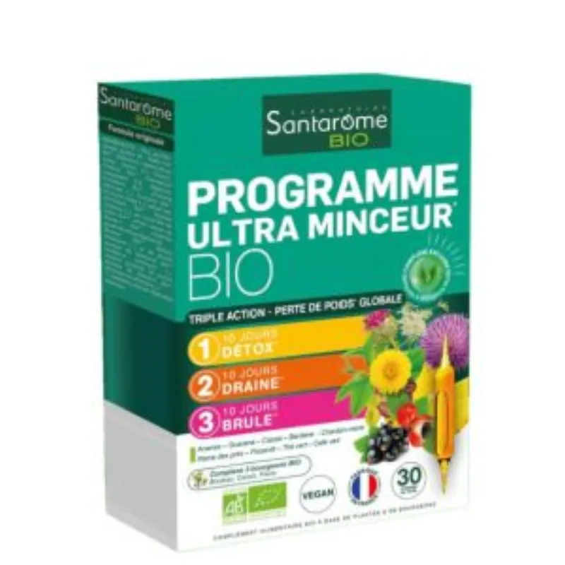 SANTAROME PROGRAMME ULTRA MINCEUR 30 AMPOULES –  | Parasativa Maroc