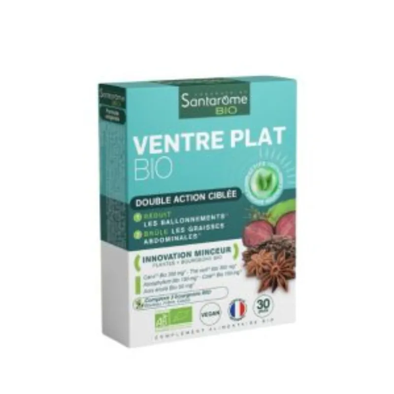 SANTAROME VENTRE PLAT 30 GELULES –  | Parasativa Maroc
