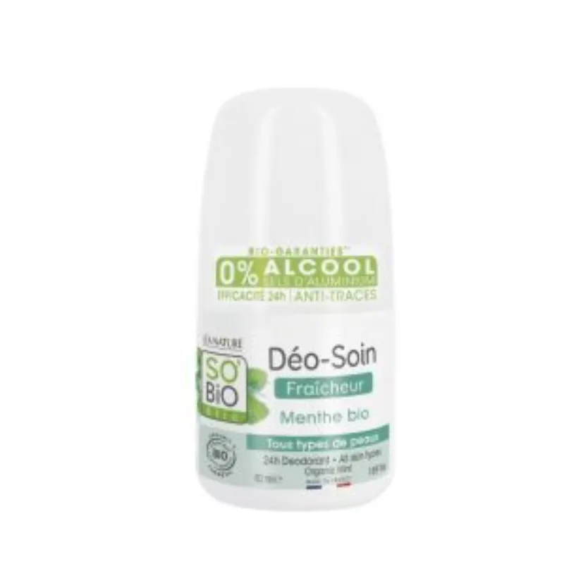 SO BIO DEODORANT FRAICHEUR MENTHE 50ML –  | Parasativa Maroc