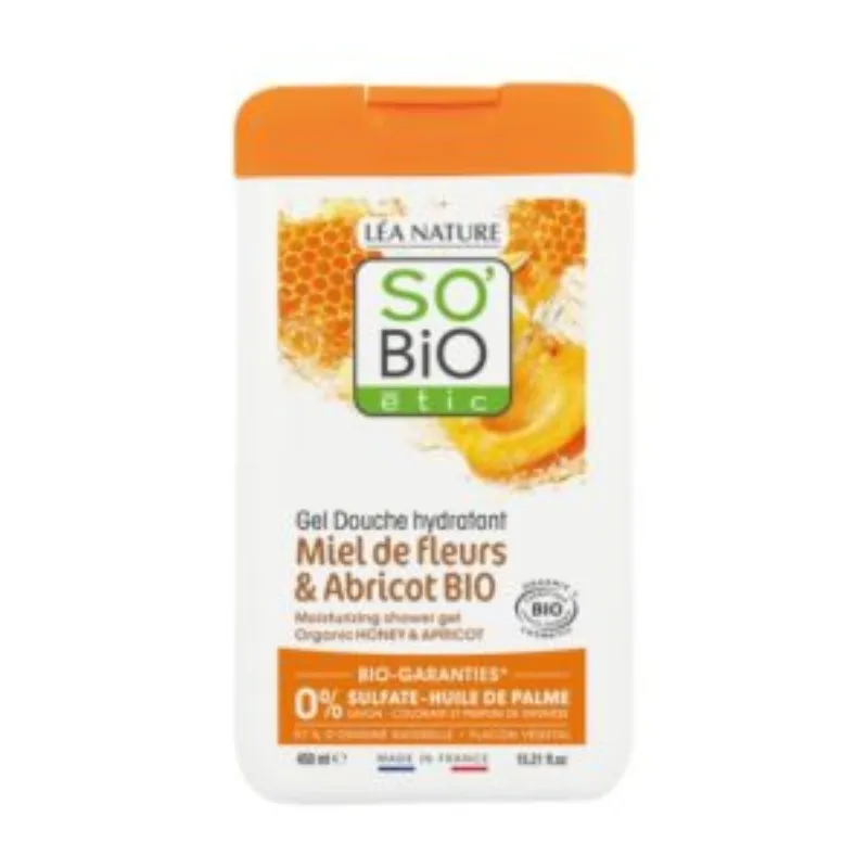 SO BIO GEL DOUCHE MIEL DE FLEURS ET ABRICOT 450ML –  | Parasativa Maroc