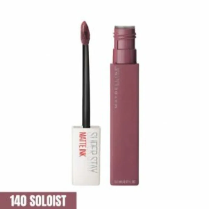 Maybelline – Rouge à lèvre Mat Liquide – Longue tenue – Superstay Matte Ink 140 SOLOIST 5 ml –  | Parasativa Maroc