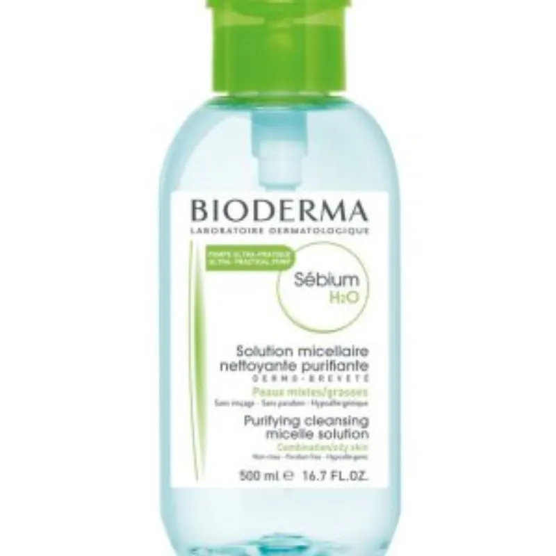 Bioderma – Sebium H2O Pompe Inversée – 500 ml –  | Parasativa Maroc