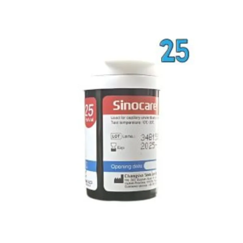 Sinocare Bandelettes 25 Pieces –  | Parasativa Maroc