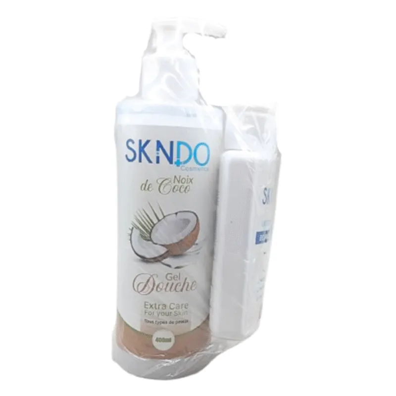 Skindo Duo Pack Gel Douche De Coco 400ml+Lait Corporel 125ml –  | Parasativa Maroc