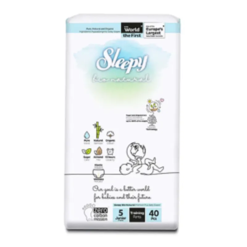 Sleepy Bio Natural Couches Taille 5 juniors 11-18kg/40 Pieces –  | Parasativa Maroc
