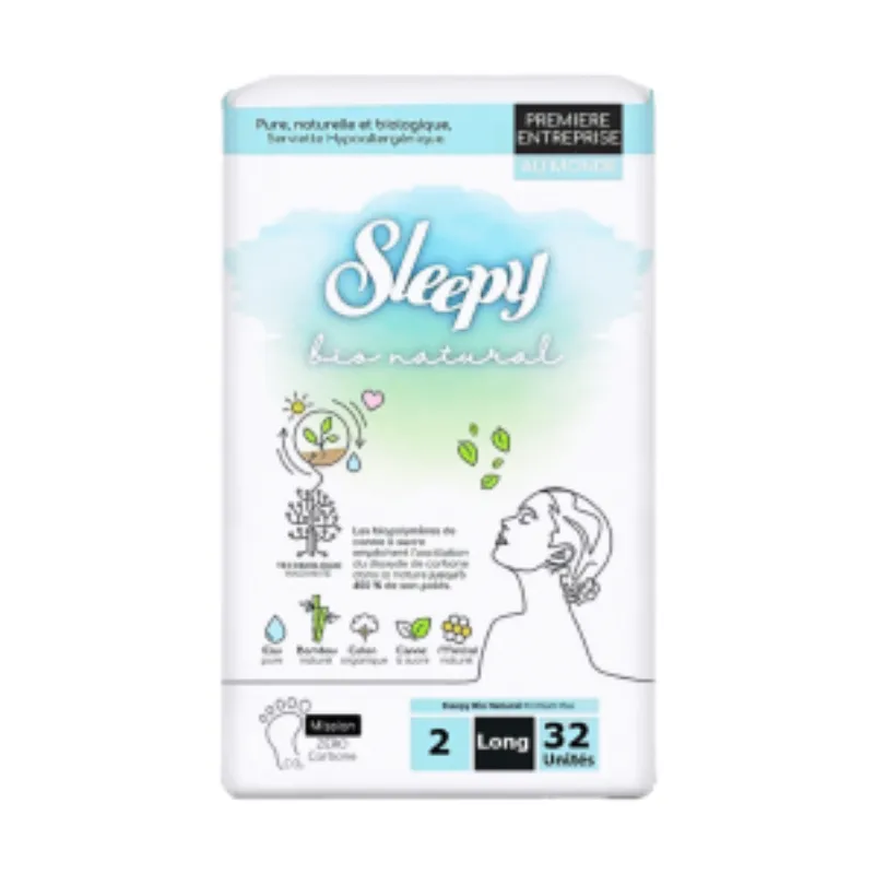 Sleepy Bio Natural Panty Liner Long 32 Pieces –  | Parasativa Maroc