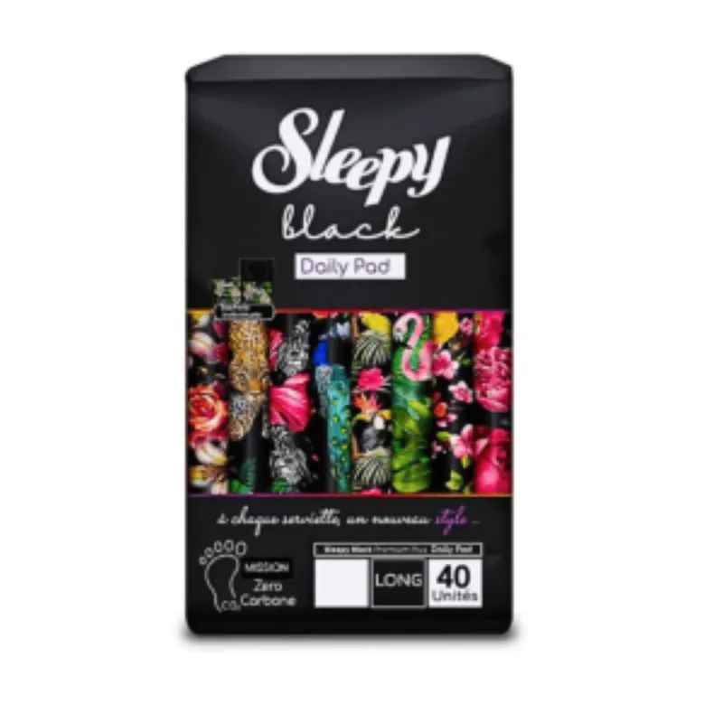 Sleepy Black Panty Liner Normal 40 Pieces –  | Parasativa Maroc