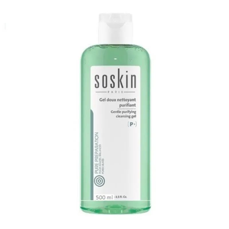 SOSKIN GEL DOUX NETTOYANT PURIFIANT 500ML –  | Parasativa Maroc