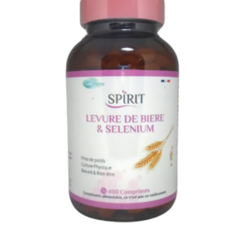 Spirit Levure de Biere & Selenium 400 Comprimes –  | Parasativa Maroc