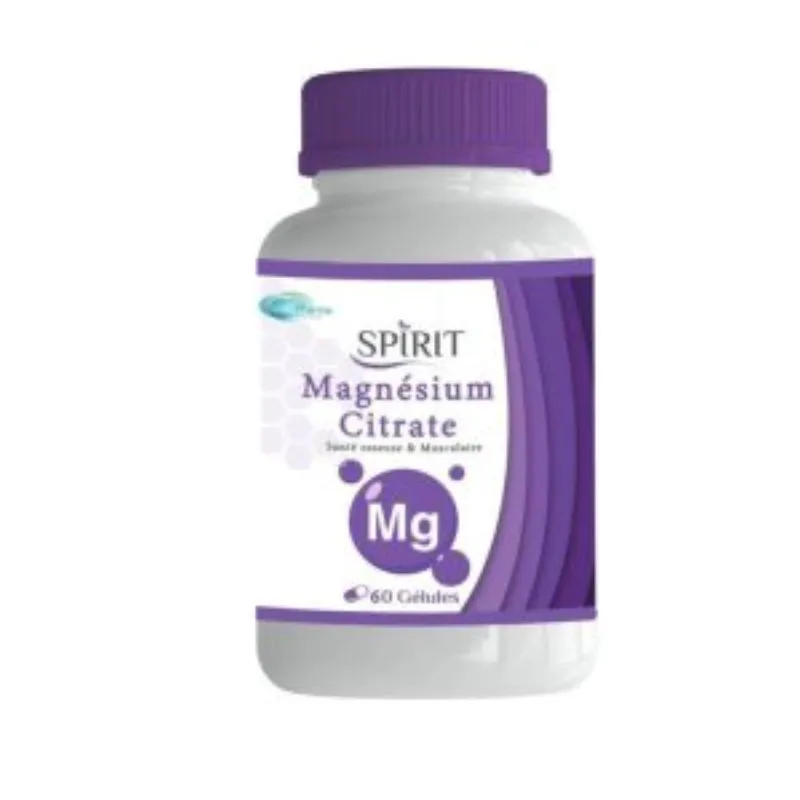 Spirit Magnesium Citrate 60 Gelules –  | Parasativa Maroc