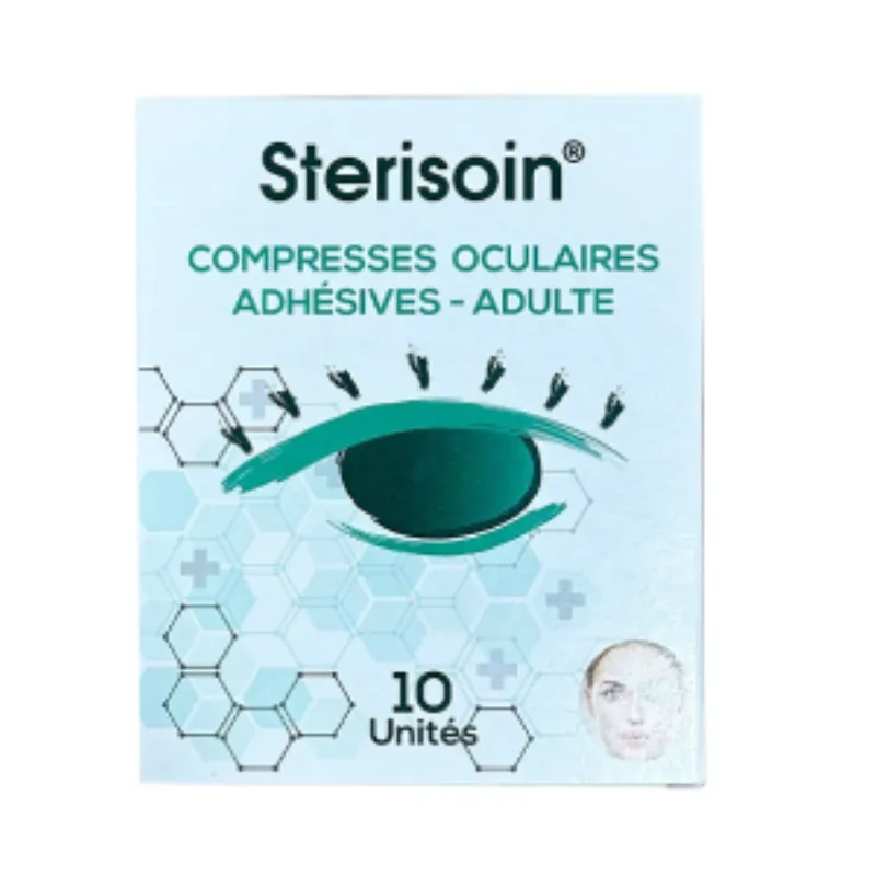 Sterisoin Compresses Oculaires Adulte Boite de 10 Unités –  | Parasativa Maroc
