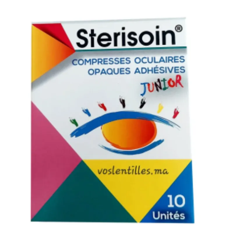 Sterisoin Compresses Oculaires Juniors 10 Unités –  | Parasativa Maroc