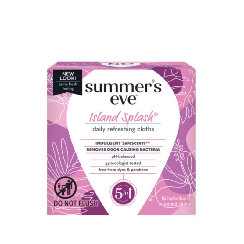 Summer’s Eve Island Splash Cleansing 16 Cloths –  | Parasativa Maroc