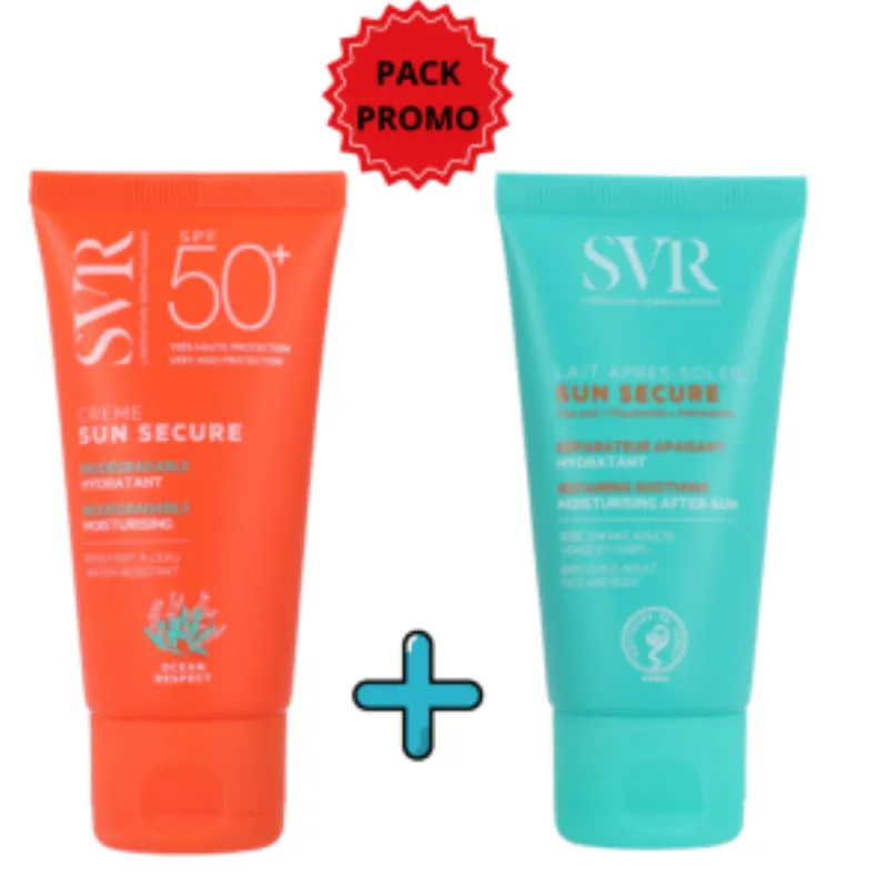 Svr Duo Pack  Sun Secure Fluide 50ml + Lait Apres Soleil 50ml –  | Parasativa Maroc