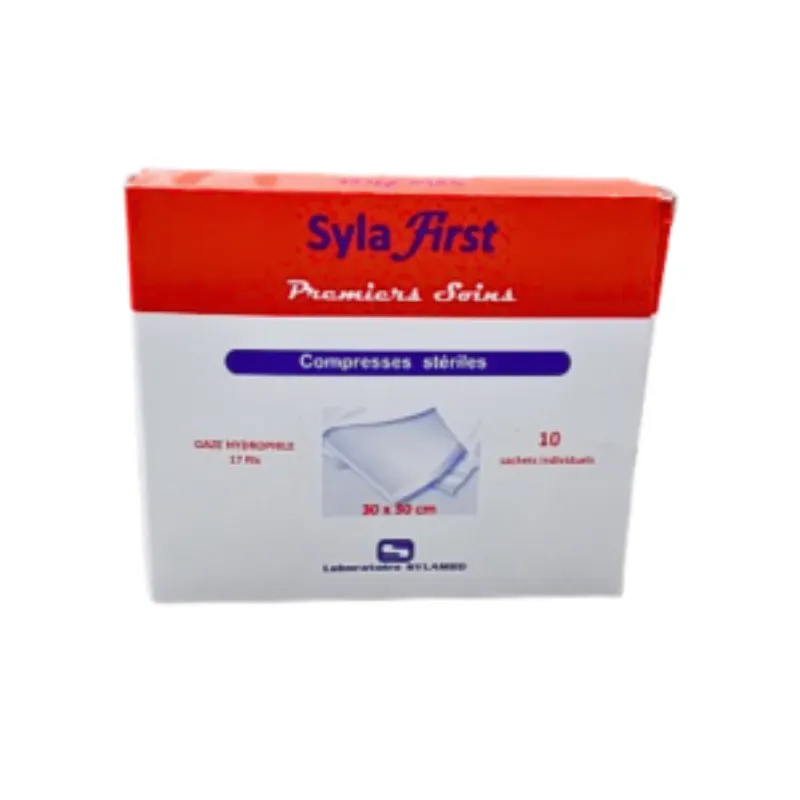 Sylafirst Compress Sterilies 30×30 Bte De 10 Pieces –  | Parasativa Maroc