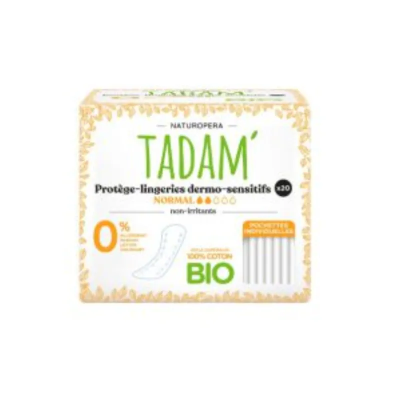 Tadam Protege Lingeries Coton Bio Normal 20 unités –  | Parasativa Maroc