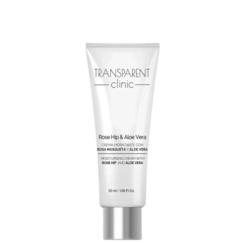 Transparent Clinic Rose Hip & Aloe Vera Creme Hydratante 50ml –  | Parasativa Maroc