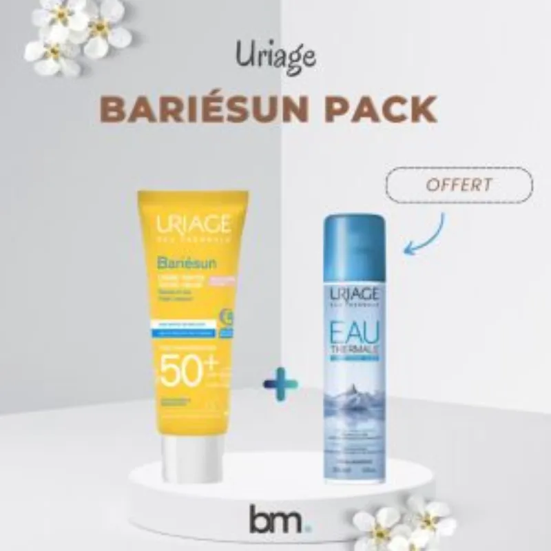 Uriage Bariesun Ecran Teinte Claire + Eau thermale 50ml OFFERT –  | Parasativa Maroc